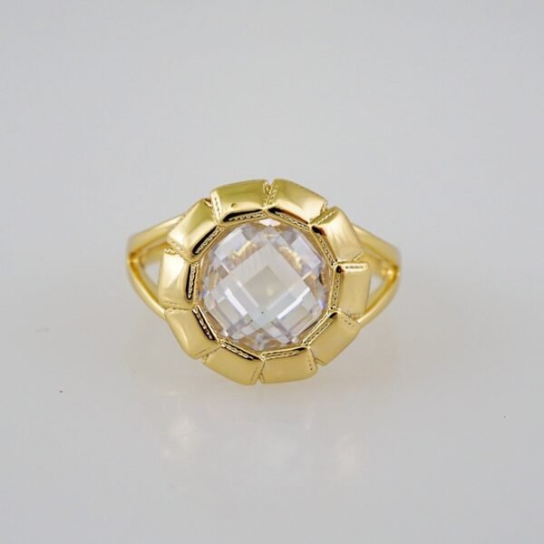 Women Ring/ Anillos Damas/  14K Real Color/  Zircon Stone// R348