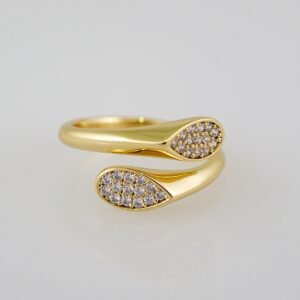 Women Ring/ Anillos Damas/  14K Real Color/  Zircon Stone// R355