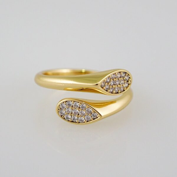 Women Ring/ Anillos Damas/  14K Real Color/  Zircon Stone// R355