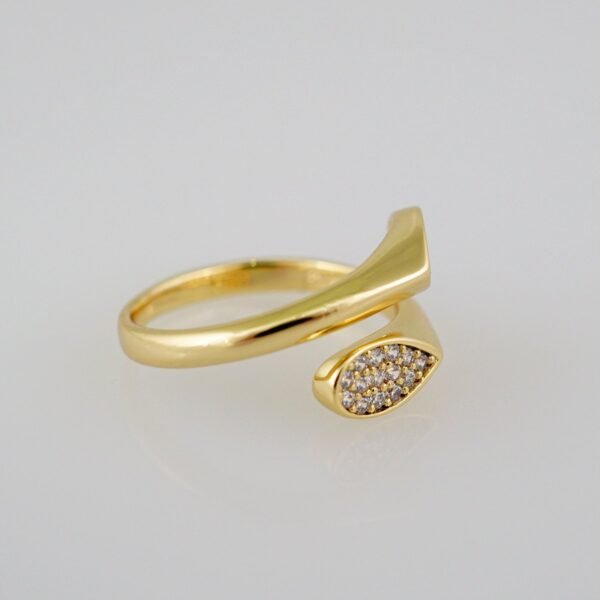 Women Ring/ Anillos Damas/  14K Real Color/  Zircon Stone// R355 - Image 2