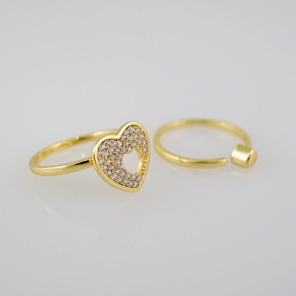 Women Ring/ Anillos Damas/  14K Real Color/  Zircon Stone// R357 - Image 2