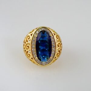 Women Ring/ Anillos Damas/  14K Real Color/  Zircon Stone// R358