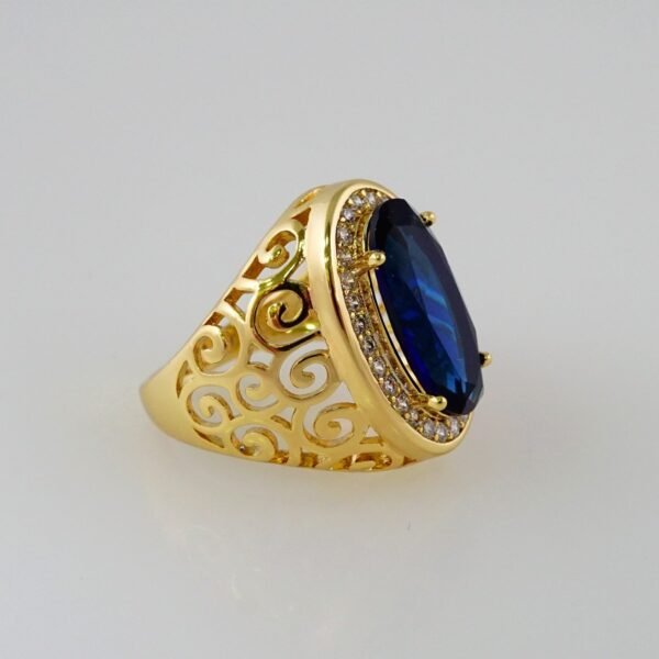 Women Ring/ Anillos Damas/  14K Real Color/  Zircon Stone// R358 - Image 2