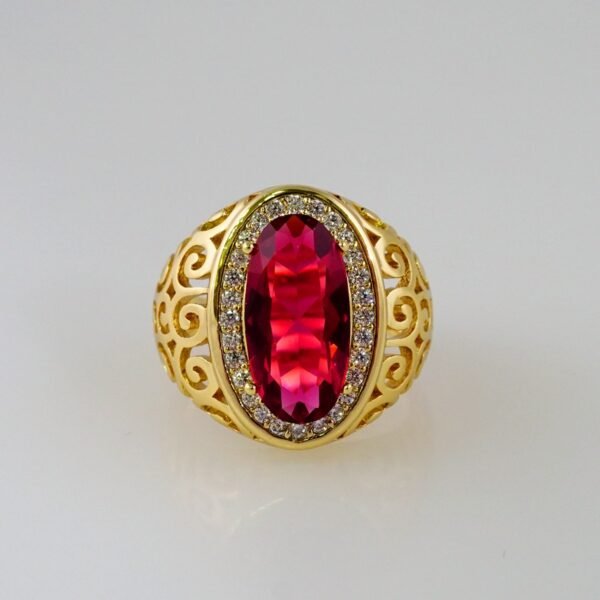 Women Ring/ Anillos Damas/  14K Real Color/  Zircon Stone// R359