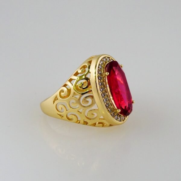 Women Ring/ Anillos Damas/  14K Real Color/  Zircon Stone// R359 - Image 2