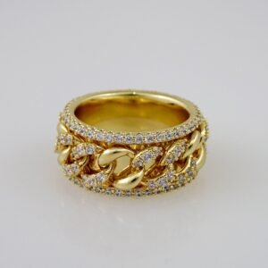 Women Ring/ Anillos Damas/  14K Real Color/ Zircon Stone// R361