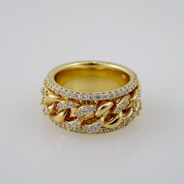Women Ring/ Anillos Damas/  14K Real Color/ Zircon Stone// R361 - Image 2
