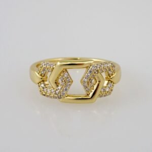 Women Ring/ Anillos Damas/  14K Real Color/  Zircon Stone// R362