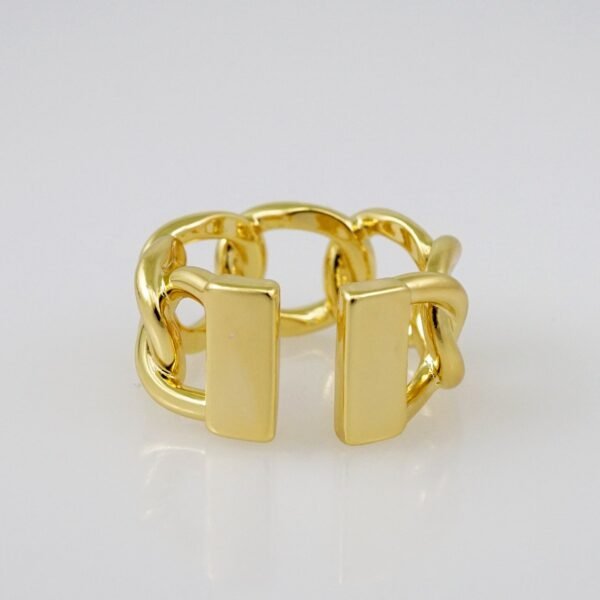 Women Ring/ Anillos Damas/  14K Real Color/ Plain/ Ajustable// R363