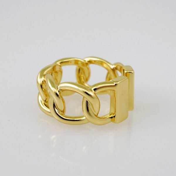 Women Ring/ Anillos Damas/  14K Real Color/ Plain/ Ajustable// R363 - Image 2