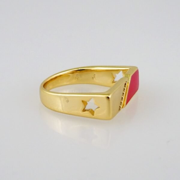 Women Ring/ Anillos Damas/  14K Real Color/ Zircon Stone/ Ajustable// R378 - Image 2