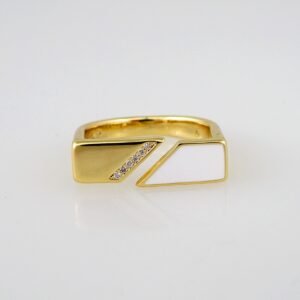 Women Ring/ Anillos Damas/  14K Real Color/  Zircon Stone/  Ajustable// R380