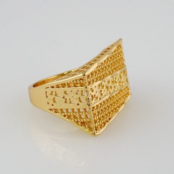 Women Ring/ Anillos Damas/  14K Real Color/  Plain// R387 - Image 2