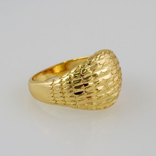Women Ring/ Anillos Damas/  14K Real Color/  Plain// R390 - Image 2