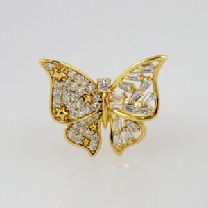 Women Ring/ Anillos Damas/  14K Real Color/  Zircone Stone// R392