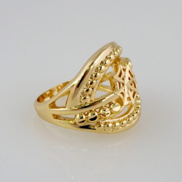 Women Ring/ Anillos Damas/  14K Real Color/  Plain// R393 - Image 2