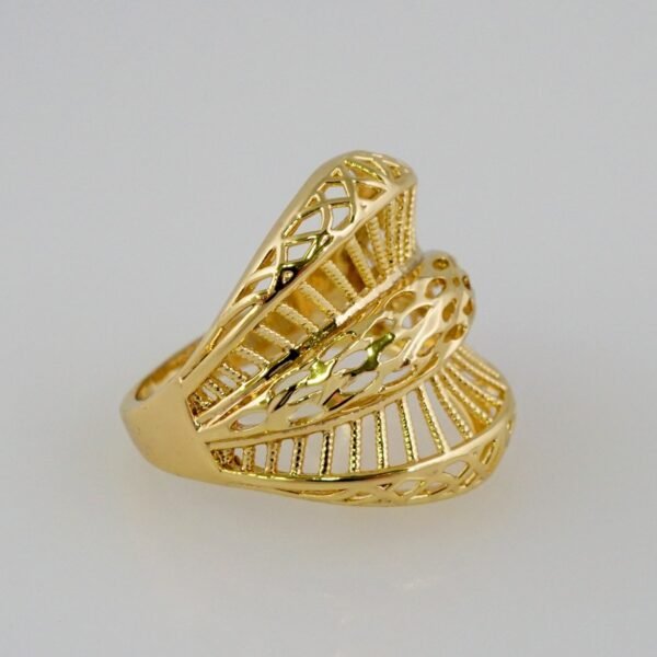 Women Ring/ Anillos Damas/  14K Real Color/  Plain// R394 - Image 2