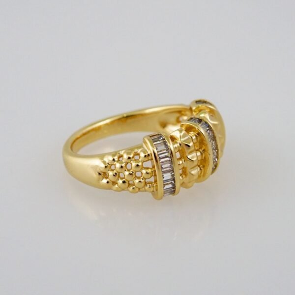 Women Ring/ Anillos Damas/  14K Real Color/ Zircon Stone// R399 - Image 2