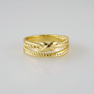 Women Ring/ Anillos Damas/  14K Real Color/  Plain// R407