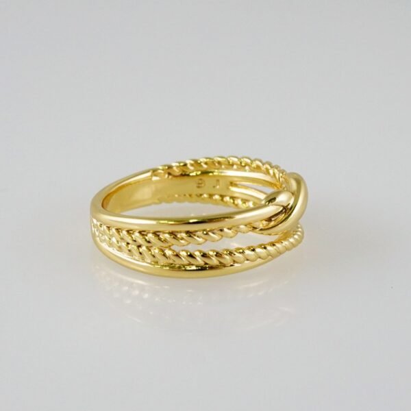 Women Ring/ Anillos Damas/  14K Real Color/  Plain// R407 - Image 2