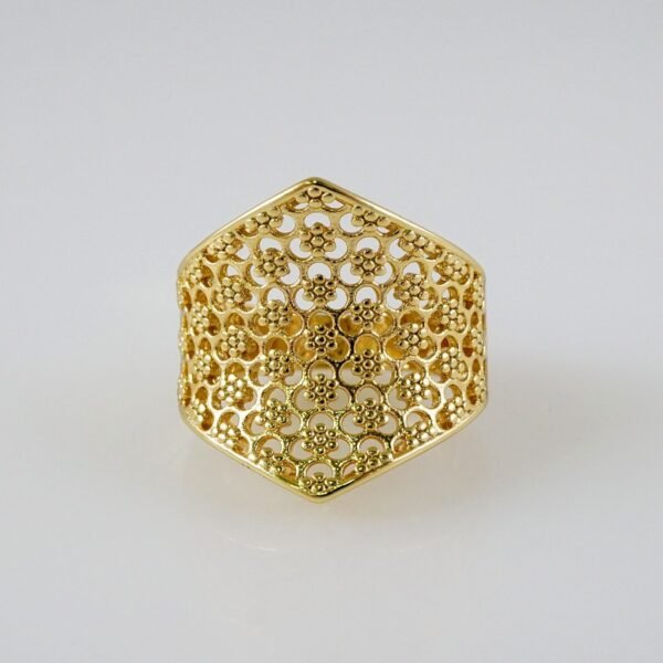 Women Ring/ Anillos Damas/  14K Real Color/  Plain// R415