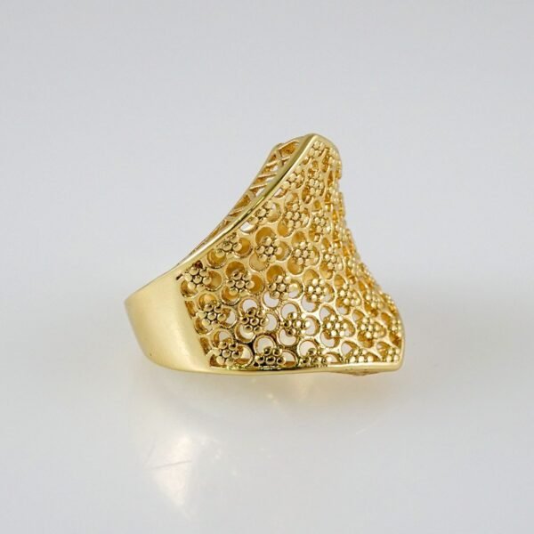 Women Ring/ Anillos Damas/  14K Real Color/  Plain// R415 - Image 2