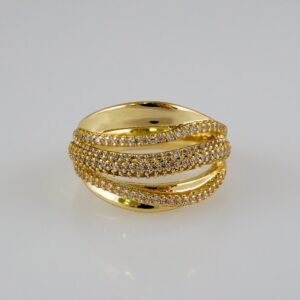 Women Ring/ Anillos Damas/  14K Real Color/  Zircon Stone// R423