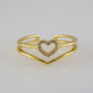 Women Ring/ Anillos Damas/  14K Real Color/  Zircon Stone// R424