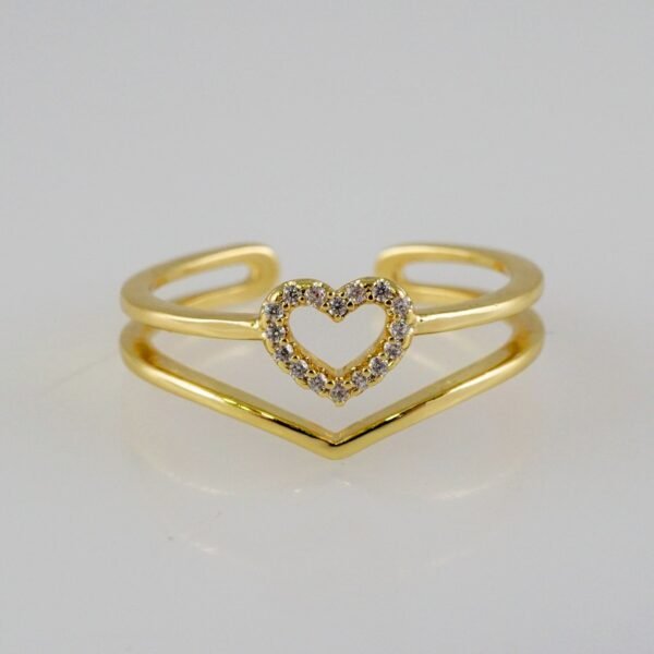 Women Ring/ Anillos Damas/  14K Real Color/  Zircon Stone// R424