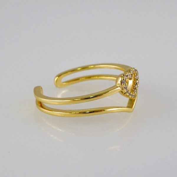 Women Ring/ Anillos Damas/  14K Real Color/  Zircon Stone// R424 - Image 2