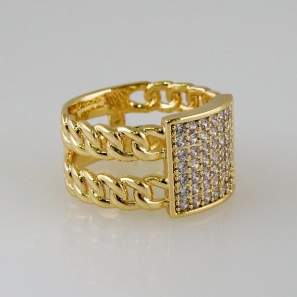 Women Ring/ Anillos Damas/  14K Real Color/  Zircon Stone// R426 - Image 2