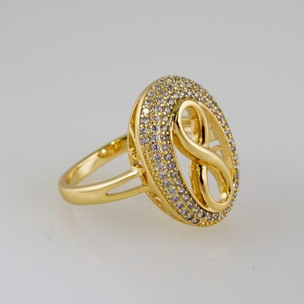 Women Ring/ Anillos Damas/  14K Real Color/  Zircon Stone// R427 - Image 2