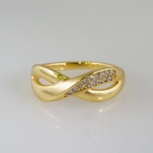 Women Ring/ Anillos Damas/  14K Real Color/  Zircon Stone// R428