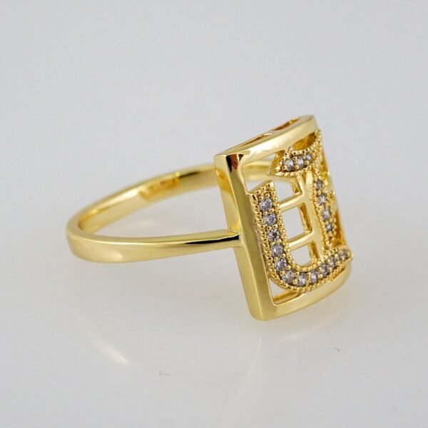 Women Ring/ Anillos Damas/  14K Real Color/  Zircon Stone// R431 - Image 2