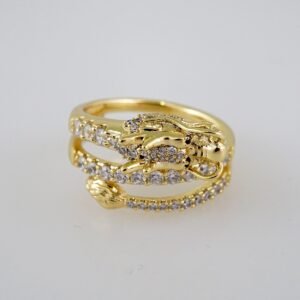 Women Ring/ Anillos Damas/  14K Real Color/  Zircon Stone// R432