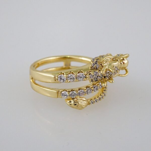 Women Ring/ Anillos Damas/  14K Real Color/  Zircon Stone// R432 - Image 2