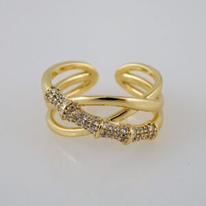 Women Ring/ Anillos Damas/  14K Real Color/  Zircon Stone// R433