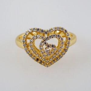 Women Ring/ Anillos Damas/  14K Real Color/  Zircon Stone// R434