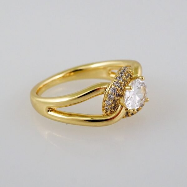 Women Ring/ Anillos Damas/  14K Real Color/  Zircon Stone// R435 - Image 2