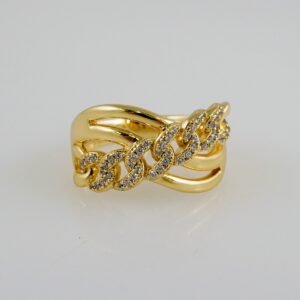 Women Ring/ Anillos Damas/  14K Real Color/ Zircon Stone// R437