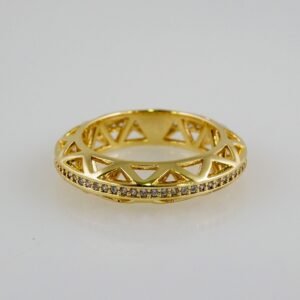 Women Ring/ Anillos Damas/  14K Real Color/  Zircon Stone// R438