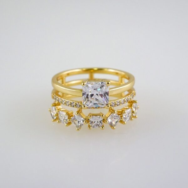Women Ring/ Anillos Damas/  14K Real Color/ Zircon Stone// R441