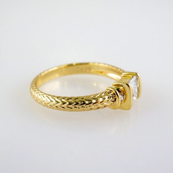 Women Ring/ Anillos Damas/  14K Real Color/  Zircon Stone// R442 - Image 2