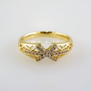 Women Ring/ Anillos Damas/  14K Real Color/  Zircon Stone// R444