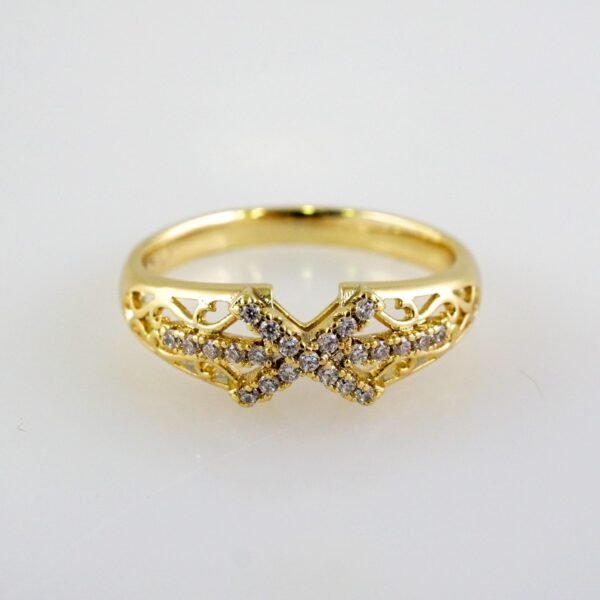 Women Ring/ Anillos Damas/  14K Real Color/  Zircon Stone// R444