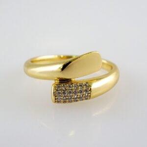 Women Ring/ Anillos Damas/  14K Real Color/  Zircon Stone// R445