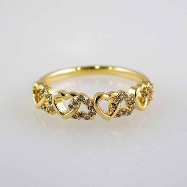 Women Ring/ Anillos Damas/  14K Real Color/  Zircon Stone// R446
