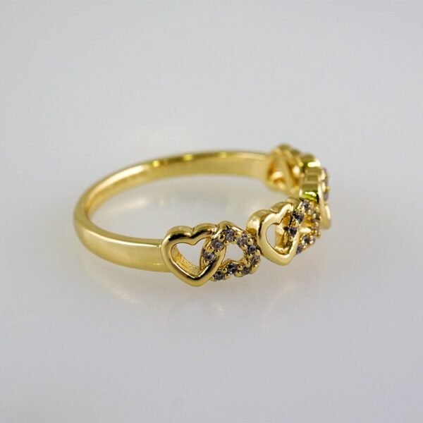 Women Ring/ Anillos Damas/  14K Real Color/  Zircon Stone// R446 - Image 2