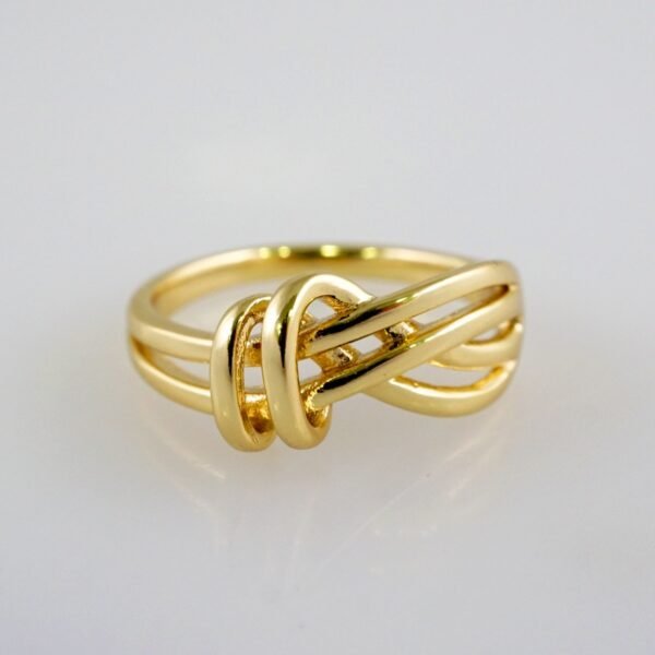 Women Ring/ Anillos Damas/  14K Real Color/  Plain// R449