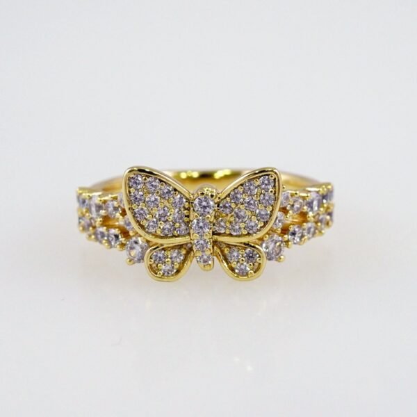 Women Ring/ Anillos Damas/  14K Real Color/ Zircon Stone// R466